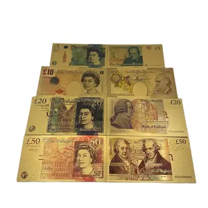 गैर-मुद्रा निविड़ अंधकार रानी एलिजाबेथ प्रोप पैसे ब्रिटेन पाउंड जीबीपी नोट