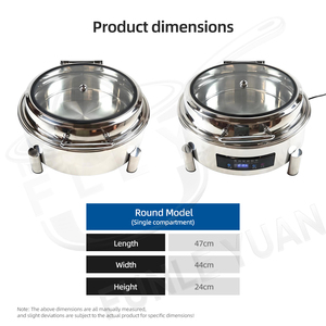 Calentador de Alimentos Eléctrico Redondo FLEY de Calidad de Hotel Cinco Estrellas para Buffet de Lujo y Uso en Catering Premium - Product Image 2