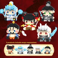 Compatible avec les blocs de construction Nezha Ao Bing Three Prince Doll, jouet en plastique ABS, modèle à assembler soi-même pour enfants de 14 ans et plus