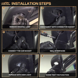 Nuevas luces LED blancas brillantes para espejo lateral para <span class=keywords><strong>Ford</strong></span> Fusion F150 Raptor Edge Explorer Taurus <span class=keywords><strong>Lincoln</strong></span> <span class=keywords><strong>Mark</strong></span> MKX, lámparas de espejo - Product Image 4