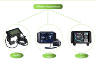 Kit de conversion de moto électrique à moteur moyeu haute vitesse QS273 8KW 3.5T/5T avec écran LED 72V 8000W pour vélo électrique