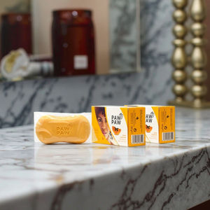 Мыло папайя для отбеливания тела для лечения акне удаление загара нежное Отшелушивание очищает и освежает мужскую женскую ванну OEM ODM - Product Image 4