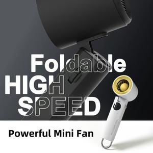 2025 nouveau mini portable portable 100 charge plastique haute vitesse LED ventilateur portable - Product Image 5