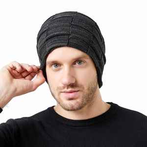 Fashion <b>Winter</b> Ski Fleece Lined Slouchy Beanie <b>Hat</b> for Women & <b>Men</b> Knit Soft Cozy Oversized Warm <b>Hats</b> Promotion Gift - Product Image 2