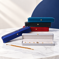 Boîte à bracelet personnalisée avec insert en velours pour emballage cadeau de bijoux en gros