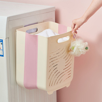 Panier à linge respirant avec découpes, pliable et peu encombrant, pour vêtements et jouets, idéal pour la maison