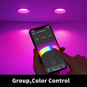 스마트 led 통 6 인치 dimmable 라운드 recessed 10W-20W RGB + CCT 2700K-6000K Wifi Tuya led 천장 통 - Product Image 3