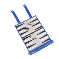 Anpassbares Platzsparendes Familien-Rollbackgammon mit Siebdruck-Logo, Aufrollbares Backgammon-Reiseset