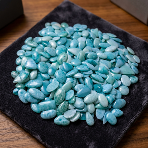 Hemimorfita, Gema con Patrón de Larimar, Hemimorfita Azul Cielo, Cabujón de Hemimorfita, Lote al por Mayor, Gema Suelta, Mezcla de Tamaños y Formas - Product Image 1
