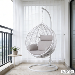 <span class=keywords><strong>Hamac</strong></span> en verre, chaise suspendue d'intérieur, balançoire <span class=keywords><strong>deux</strong></span> <span class=keywords><strong>places</strong></span> pour enfant, chaise pour bébé, double balançoire œuf avec support, balançoire œuf à bascule - Product Image 5