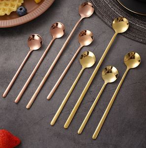 Cuillères à thé et à café en acier inoxydable 18/8 poli miroir à long manche pour thé glacé, expresso, mariages et fêtes - Product Image 5