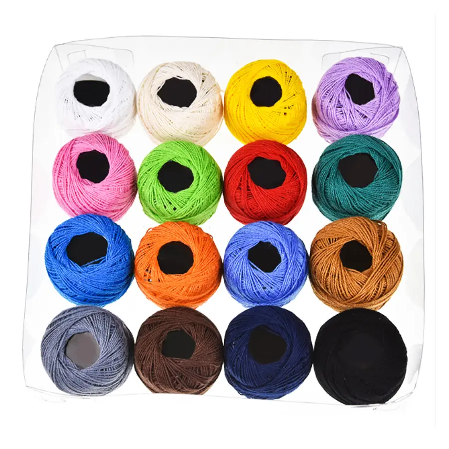 manufacturers wholesale 10g cotton yarn crochet hand embroidery thread for hand knitting