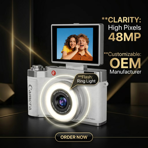 Appareil photo numérique CCD pour enfants, 48MP, écran IPS 2,4 pouces, zoom rétro 8x, enregistreur vidéo HD 1080p, capteur CMOS, modèle compact, VENTE CHAUDE - Product Image 1