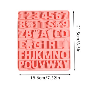 Baby Alphabet and Number Theme Mold Baking Mold DIY Decoration Cake Mold - Product Image 6