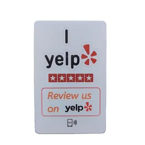 Benutzer definierter Logo-Druck des Original herstellers RFID Smart Business Card Google \ Yelp \ Trip advisor Review NFC-Karte