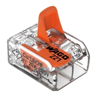 Conectores de Cableado Eléctrico Originales Alemanes Wagos 221-412/413/415, Conectores de Palanca para Cables Conductores