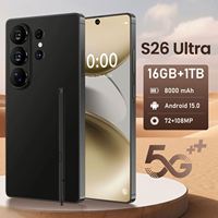 Smartphone S26 Ultra 4G/5G débloqué d'origine, écran Full Screen 7,3 pouces, 16 Go + 1 To, Android 15, téléphone portable avec Face ID