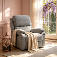 Modernes, stilvolles Recliner-Sofa garnitur Stoff Verstellbares chinesisches Design mit ausziehbaren Massage-und Kühl merkmalen für das Wohnzimmer