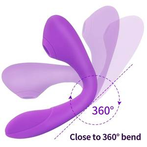 Weiblicher Mastur bator <span class=keywords><strong>Anal</strong></span> Vibrator Sexspielzeug Klitoris G-Punkt Stimulator Plug-In Vaginal massage Biegen Saugen Vibrator für Frauen - Product Image 2