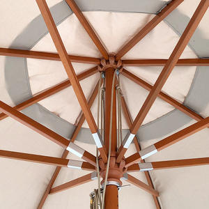 Buena suerte al por mayor de alta calidad de café al aire libre Tienda <span class=keywords><strong>4x4</strong></span> m de madera <span class=keywords><strong>sombrilla</strong></span> de jardín paraguas - Product Image 3