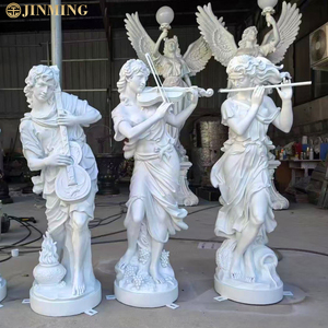 Phong cách Châu Âu nhạc sĩ tác phẩm điêu khắc, gió, dây, nhạc cụ và ca hát tác phẩm điêu khắc, bar âm nhạc hình tác phẩm điêu khắc và đồ trang trí - Product Image 5