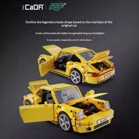 Bloques de Construcción C62003 de Plástico ABS, 40 Piezas, Modelo de Auto Deportivo de Carreras, Juguete Educativo, Regalo para Niños