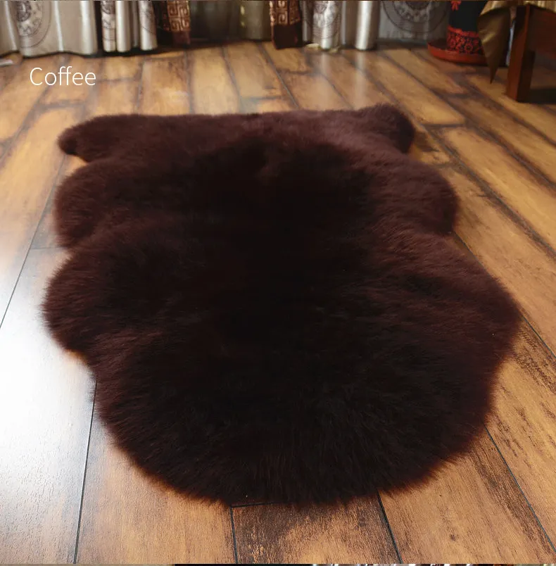 Luxury Genuine sheepskin carpets real animal skin fur rugs and carpets for home decoration