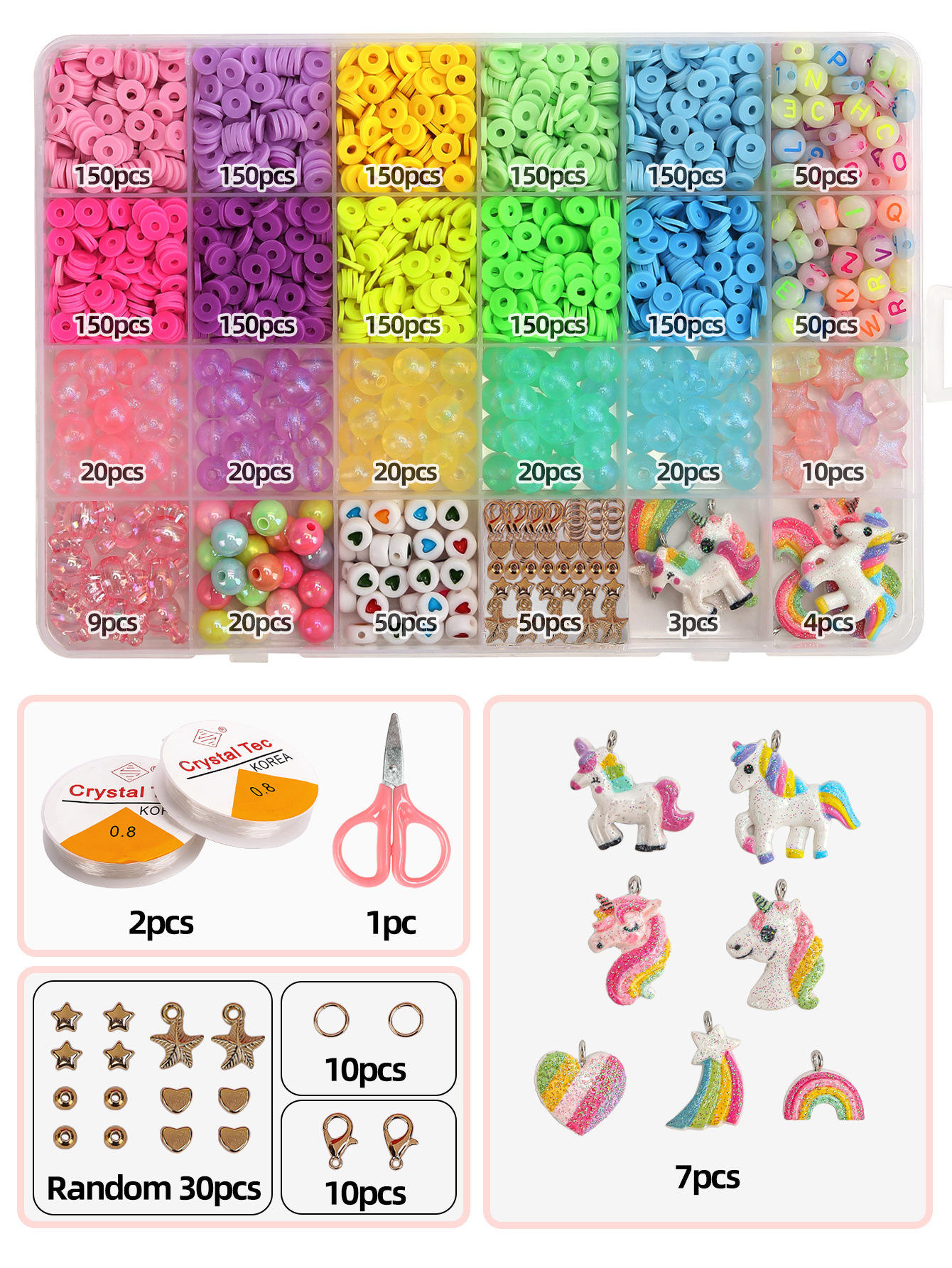 Kit lumineux licorne 24 grilles