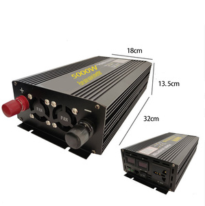 Onduleur de puissance en alliage d'aluminium 5000W à forte demande, onde sinusoïdale pure, avec options de sortie triphasée et monophasée, efficacité de 98% - Product Image 1