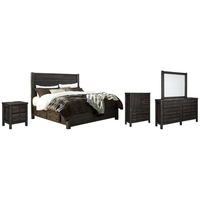 Ensemble de chambre à coucher Goodwin Furniture Antique Luxury, grand lit convertible en bois, design traditionnel, couleur personnalisable, utilisation hôtel/villa.