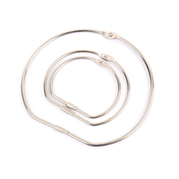 Hot Sale 76Mm Logam D-Bentuk Longgar Daun Pesan Ring Binder untuk Rumah, Sekolah dan Kantor