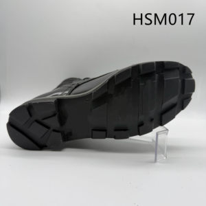 รองเท้าบูทแบบยุทธวิธี HY, กานา สีดำและเทา พื้นรองเท้าสูง 10 นิ้ว ราคาโรงงาน หนังแบบผสมผสานเงาและด้าน รุ่น HSM017 - Product Image 3