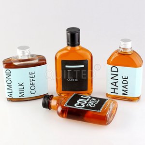Bouteilles en verre de <span class=keywords><strong>café</strong></span> infusé à froid glacé Bouteilles de flacon de jus de boisson avec couvercle en aluminium - Product Image 5