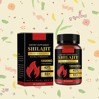 Capsules de Shilajit en gros pour OEM – Vitamine C, stimulant immunitaire et énergétique, antioxydant, complément à base de plantes pour la vitalité des adultes (60 gélules)