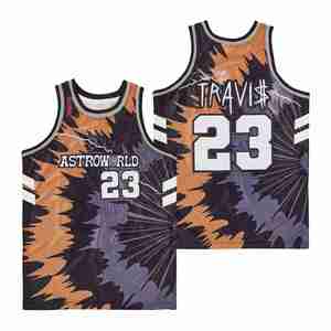 Maillot de basketball de rue brodé et sublimé, taille US, sport ASTROWORLD <span class=keywords><strong>STRANGER</strong></span> <span class=keywords><strong>THINGS</strong></span>, uniforme vintage respirant pour homme - Product Image 2
