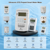 Medidor de Agua Ultrasónico Prepago con Teclado Integrado, Software de Venta de Tokens CIU STS, MAP16 T30, Anti-Robo, Clase C