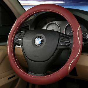 Housse de <span class=keywords><strong>volant</strong></span> de voiture en <span class=keywords><strong>cuir</strong></span> véritable, housse de <span class=keywords><strong>volant</strong></span> appropriée à lacets - Product Image 4