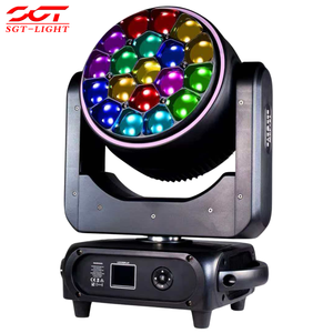 Luz Móvil de Cabeza con Efecto Anillo de Ojos de Abeja RGBW de 19x40W, Zoom de 8.5-45, Control de Píxeles, DMX512, 2800K-8500K, 1 Año de Garantía, para Escenarios y Bodas - Product Image 2