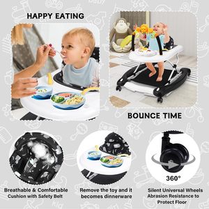 Juguete Musical de Plástico de Gran Tamaño, Seguro para Bebés, Multifuncional, Andador para Bebés Único - Product Image 4