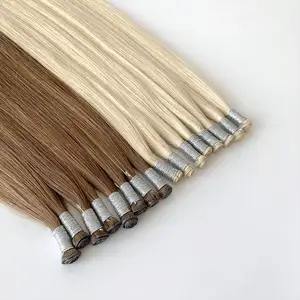 46pcs 20cm New Real Human Hair Color Rings Swatches For Human Hair Extensions Salon Tools Hair Dyeing Sample Chart Ring