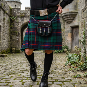 KHUMBRO SPORTS Fabricante de Kilt Escocés Verde Personalizado para Pedidos al por Mayor con Marca Privada, Traje Tradicional de las Tierras Altas Escocesas - Product Image 5