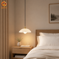 Lustre en albâtre espagnol, lampe d'art nordique pour salon et salle à manger, lampe suspendue moderne de luxe pour villa et chambre à coucher en marbre