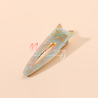 Barrettes à cheveux MiDairy en promotion : Accessoires tendance en acétate motif chat pour femmes, pince à cheveux 220388