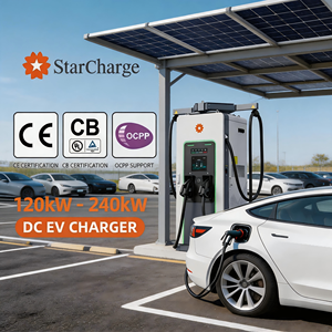 Station de recharge rapide pour véhicules électriques Starcharge Titan V5 UL CE 120kW-240kW DIN70121 avec assistance technique locale, contrôle par application et cycle profond. - Product Image 1