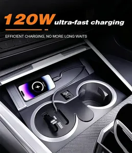Base de Carga Vtear para Auto, Tipo C, Salida de Energía USB, Accesorios de Decoración Interior para <span class=keywords><strong>BMW</strong></span> Serie 3 G20 i3 2020-2026 - Product Image 6
