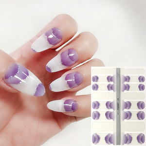 Envolturas de uñas láser con brillo de pegatinas de uñas OEM sin fábrica - Product Image 3