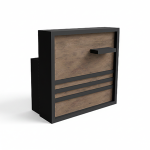 Modern Versatile <b>Foldable</b> Wood Commercial Reception <b>Desk</b> for Barber Salon Supermarket Warehouse Workshop Gym Use - Product Image 2
