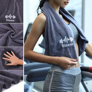 Serviette de sport absorbante en microfibre avec logo personnalisé, antidérapante, avec capuche, pour l'exercice physique, grande taille 40x95cm - Product Image 4