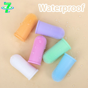 Umwelt freundliche 360-Grad-Silikon-Haustier-Finger-Zahnbürste Grenz überschreitende Mund reinigungs abdeckung für Hunde und Katzen - Product Image 3