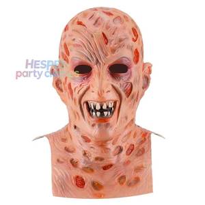 Pull tricoté rayé HP pour Halloween, costume de cosplay, pull Freddy Krueger, masque en latex, chapeau, griffe - Product Image 1